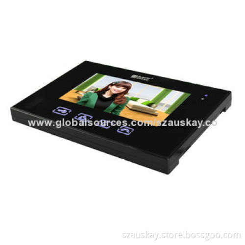 Video Door Phone, 7-inch TFT Screen, Buttons and Touch the Keys for Your Options